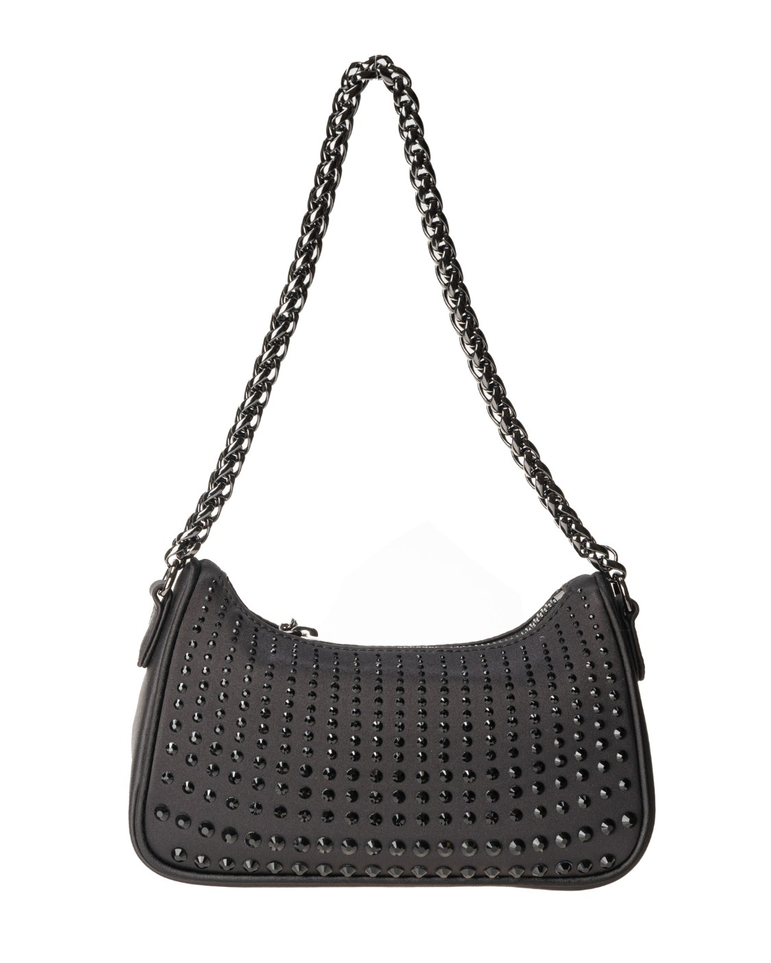 shop EMPORIO ARMANI  Borsa: Emporio Armani mini bag modello baguette con borchie.
Chiusura con zip logata.
Tracolla a catena.
Dimensioni: 19 x 12 x 6 cm.
Composizione: 100% poliuretanica.. Y3H274 Y412X-80001 number 5374299